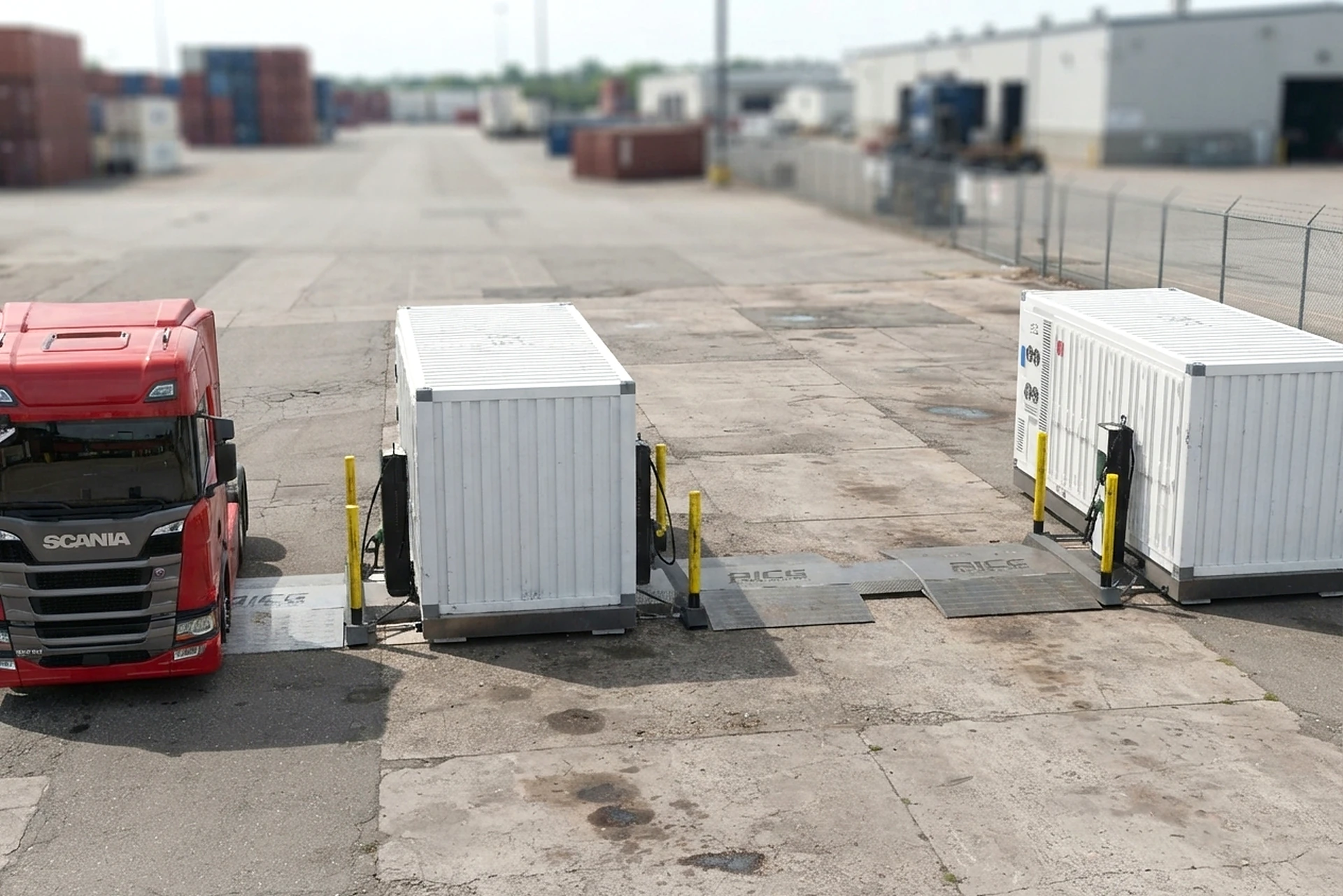 Fleetpoint HD modules deployed on an existing truck yard